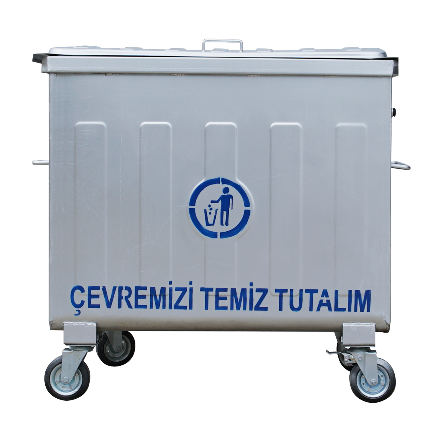 UZEL 770 Litre Galvaniz Çöp Konteyneri - 3